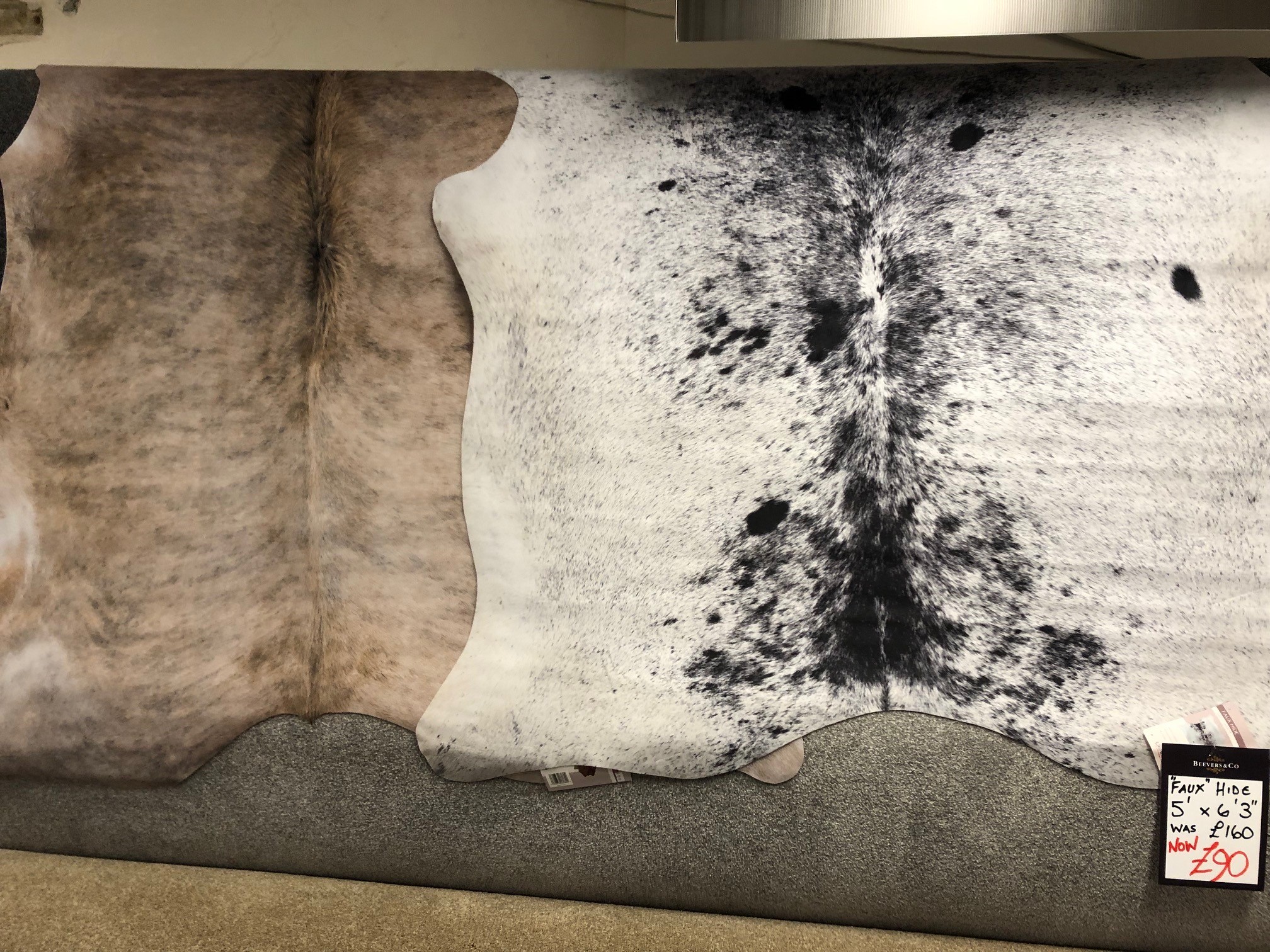 5' X 6'3'' Faux Animal Hides